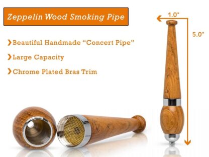 Zeppelin Wood Smoking Pipe